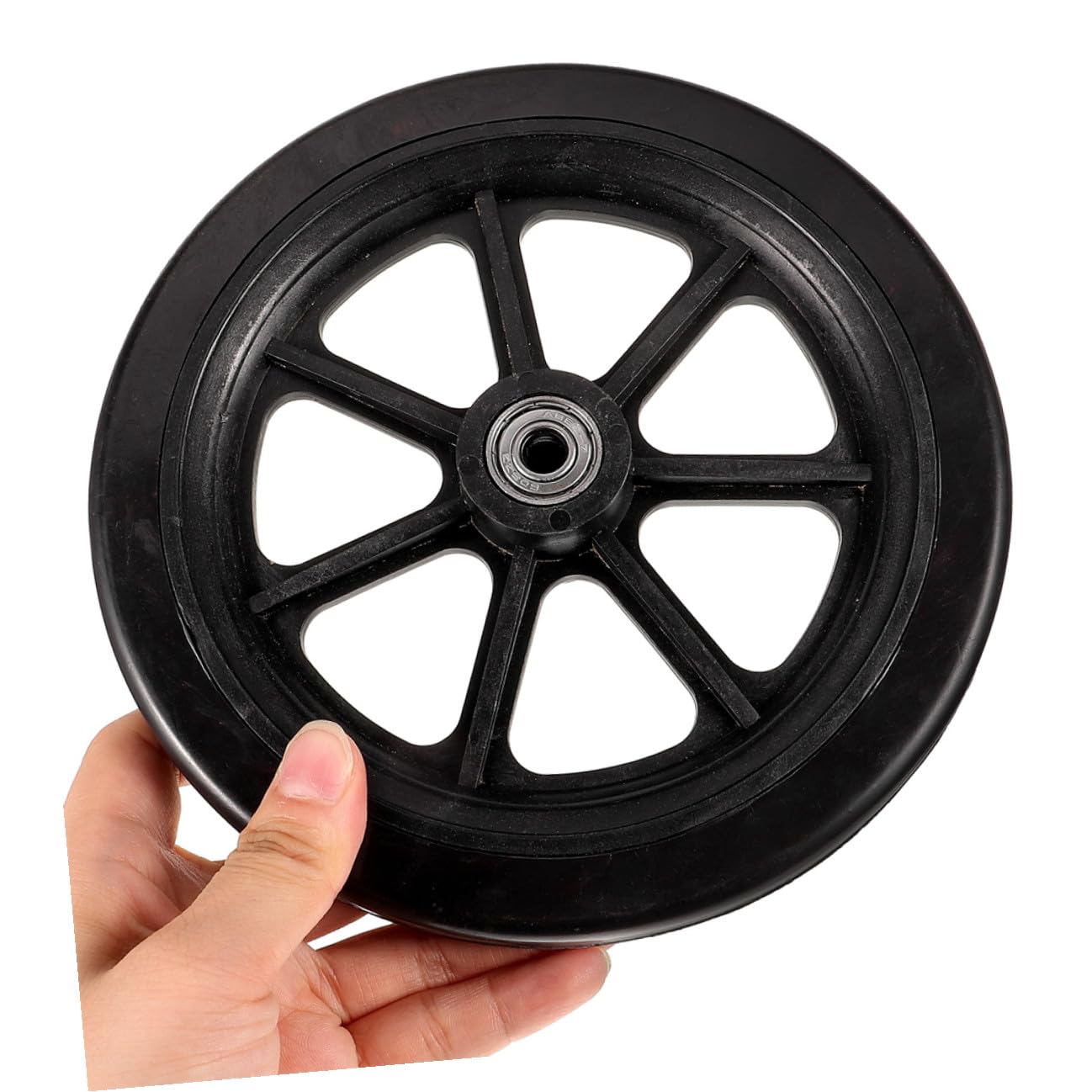 SHOWERORO 2 pares Ruedas Delanteras para Silla de Ruedas con Neumáticos Sólidos Antideslizantes para Andadores Carritos de Compras y Reemplazo de Delanteras
