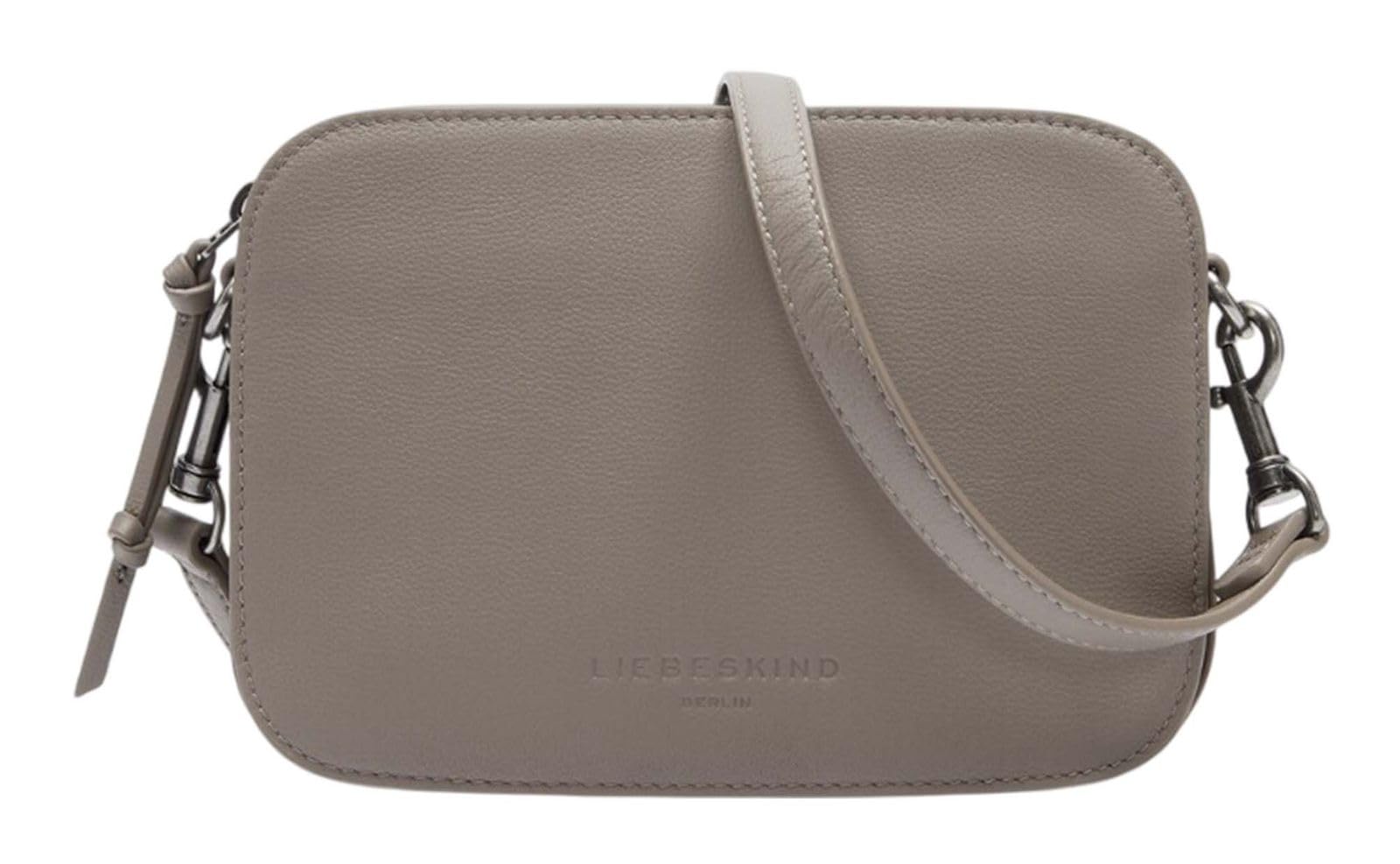LIEBESKIND BERLIN Leather cross body bag Luka Crossbody Bag Neutral Gray taupe