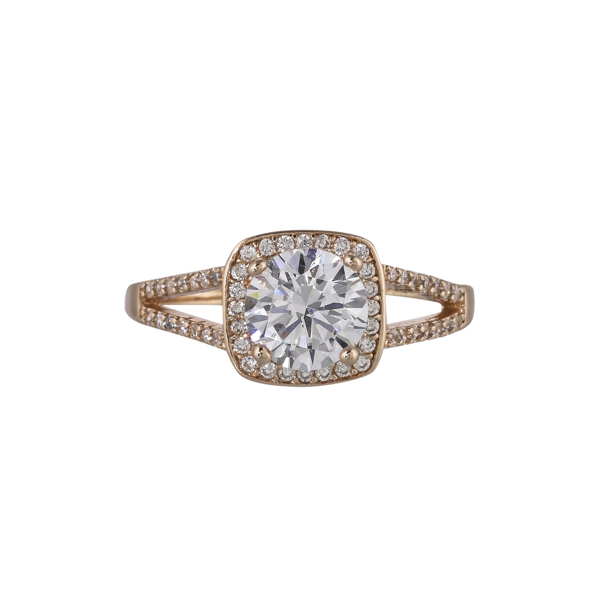 VOYLLA VoyllaRose Gold Plated Brass Cluster Setting Zircons Adorned Ring (B0BL3SCNQS) Amazon Price History, Amazon Price Tracker