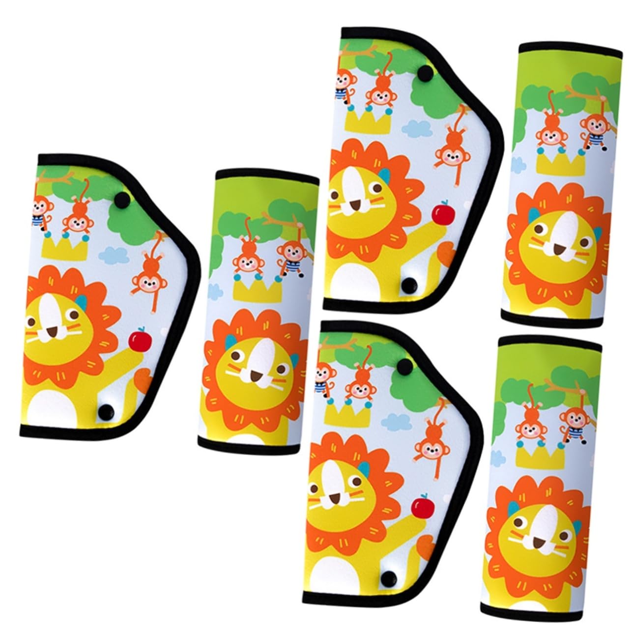 iplusmile 3ensembles Protège-ceinture Pour Garçon Fille Avec Coussin Épais Housse Et Douce Pour Siège Cartoon Confort Optimal Pour Garçon Fille Voyage
