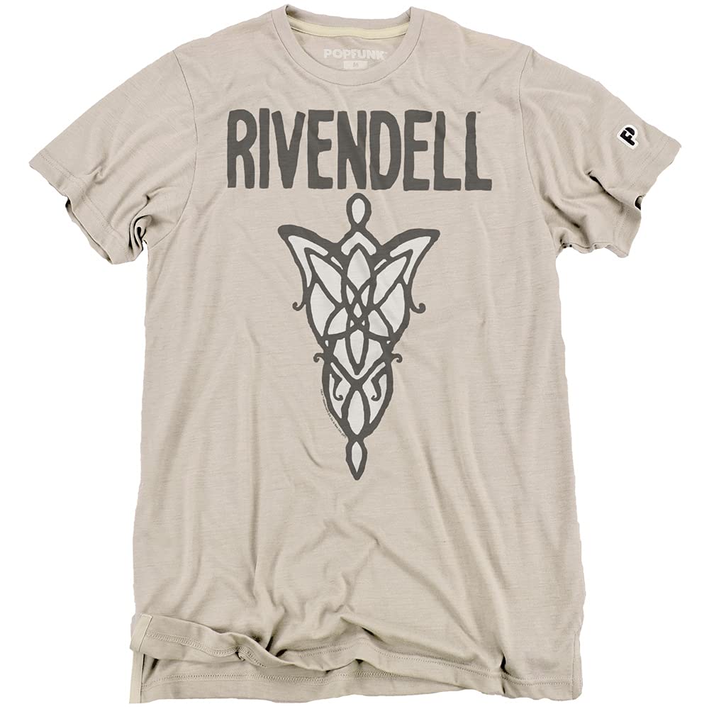 Popfunk Official Lord of The Rings Location Adult Unisex Classic Ring-Spun T-Shirt Collection