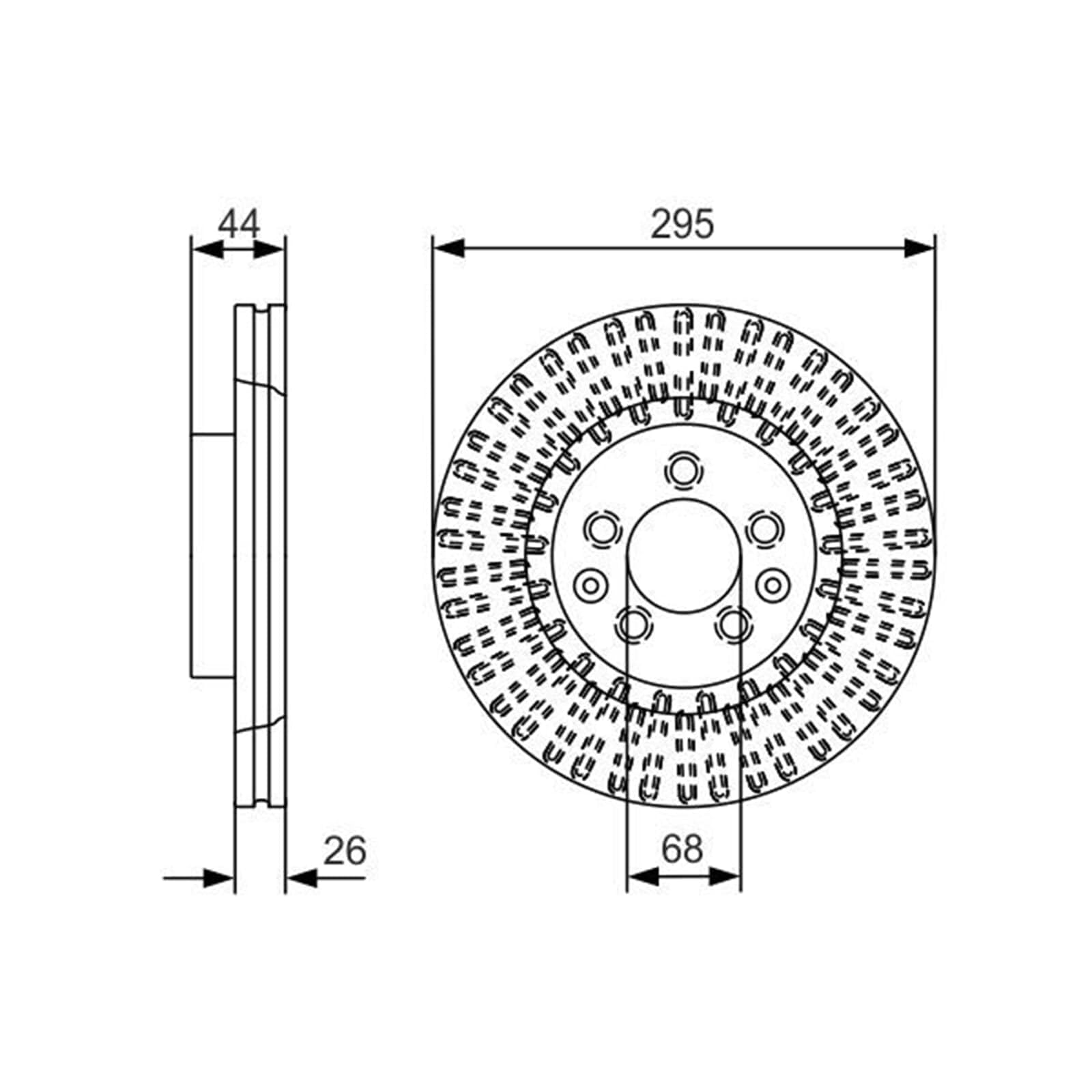 BandelOne enthält Bremsscheiben 295mm + Beläge vorne passend für X-Trail T32 + Kadjar