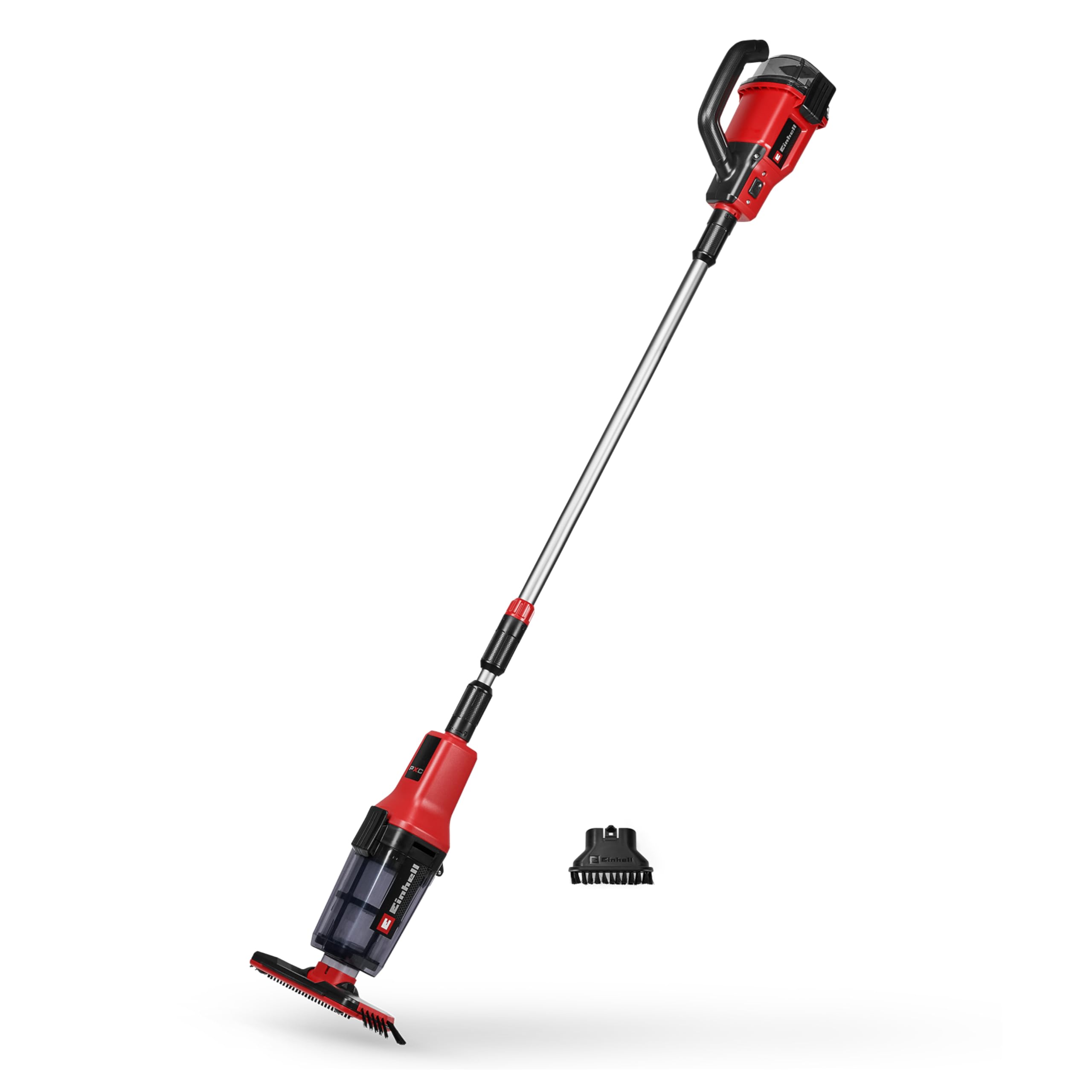 Einhell Aspirador de Piscina con batería GE-PV 18/42 Li T-Solo Power X-Change (18 V, Placa de aspiración de 32 cm, telescópico hasta 220 cm, Filtro, Incl. Accesorio, sin batería)