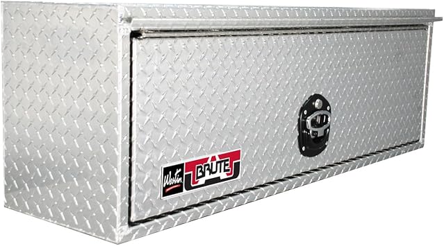 Brute 80-HTB48 Pro Series HD Top Sider 13" x 48" Polished Aluminum Tool Box with Flip Up Door