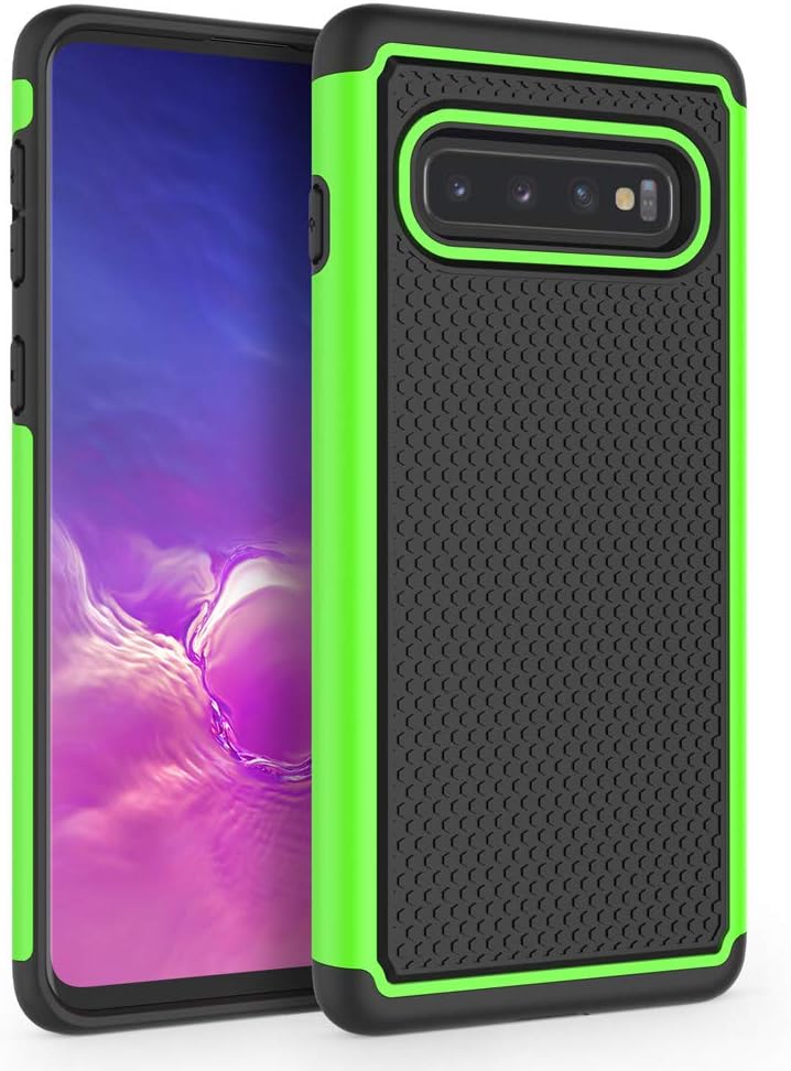 Case for Galaxy S10, [Shockproof] Defender Protective Phone Case Cover for Samsung Galaxy S10 (6.1", 2019) [Green]