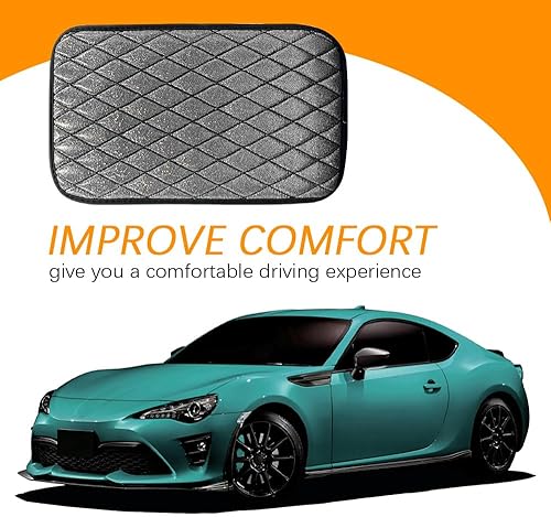 Miniatura 7 de Funda para consola central, funda para reposabrazos para automóvil, cómoda almohada impermeable para aliviar la fatiga de los brazos, accesorios