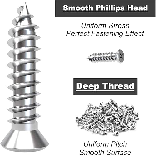 Miniatura 4 de LuckIn Paquete de 20 soportes de esquina de 2 pulgadas, soportes L para estantes, madera, muebles, soporte de esquina de acero inoxidable 304 con