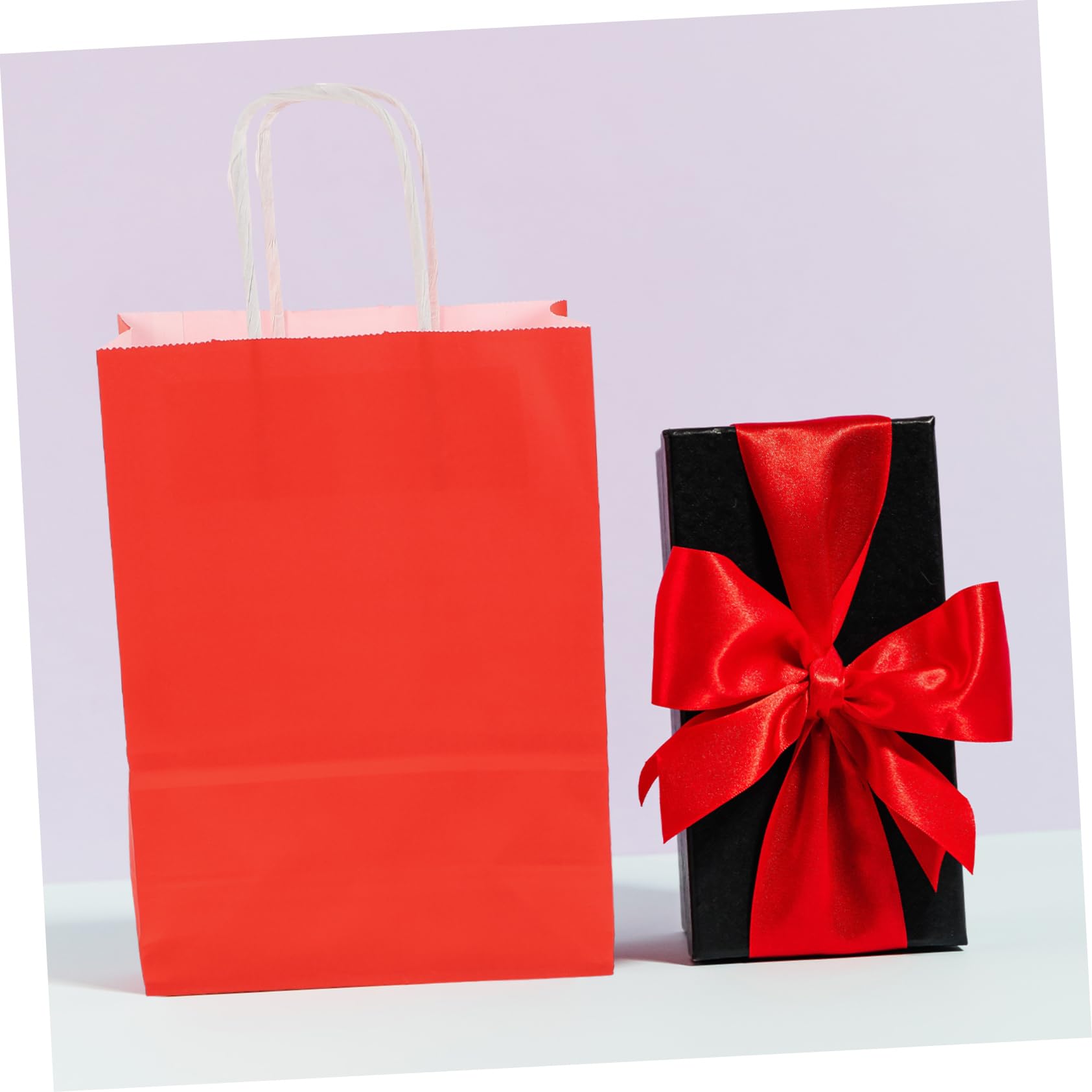 FRCOLOR 50 Pcs Bolsa de papel kraft bolsa de de navidad kraft a de de papel as de papel kraft de navidad as de embalaje as de dulces rojo