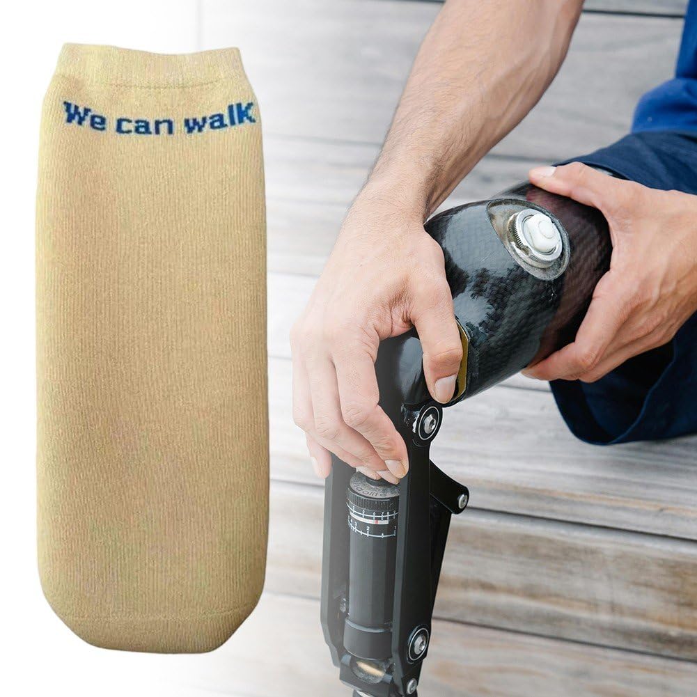 Calcetín para Prótesis De Miembro por Debajo De Rodilla, Calcetín Elástico De Algodón para Muñón para Amputados, Funda para Pantorrilla Y Soporte De Pierna para Práctica Y Uso Doméstico.