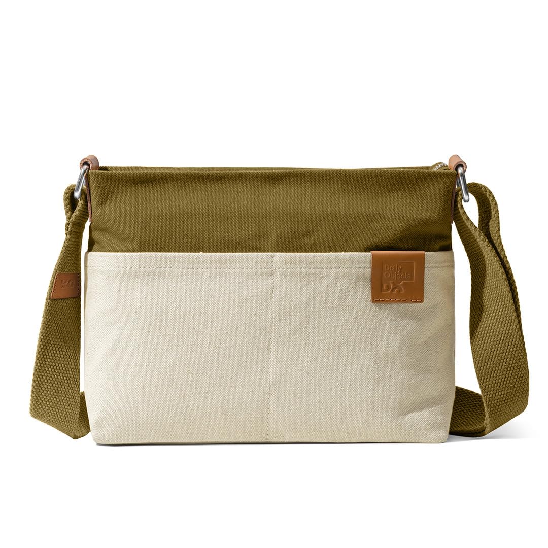 DailyObjects Unisex All Sunday Sling Crossbody Bag | Solid Canvas Purse With Internal & External Pockets | Storage Space For Essentials