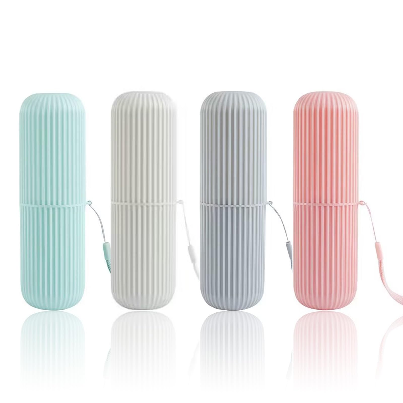 4 pcs Portable Travel Toothbrush Case