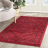 SAFAVIEH Adirondack Collection Accent Rug - 3' x 5', Red & Black, Oriental Medallion Design, Non-Shedding & Easy Care, Ideal for High Traffic Areas in Entryway, Living Room, Bedroom (ADR108F)