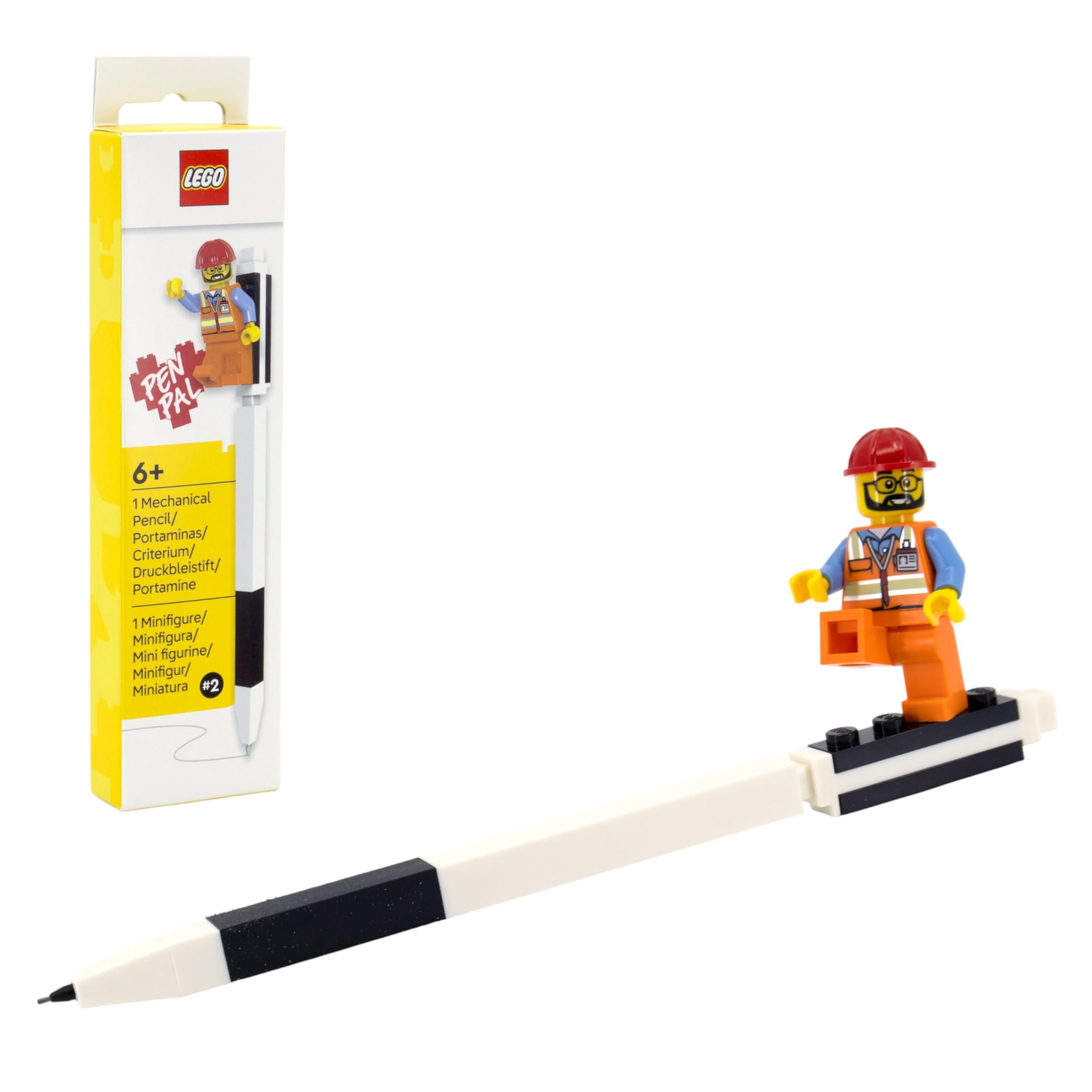 IQ LEGO Pen Pal Mechanical Pencil with Minifigure (53705), Stocking Stuffer