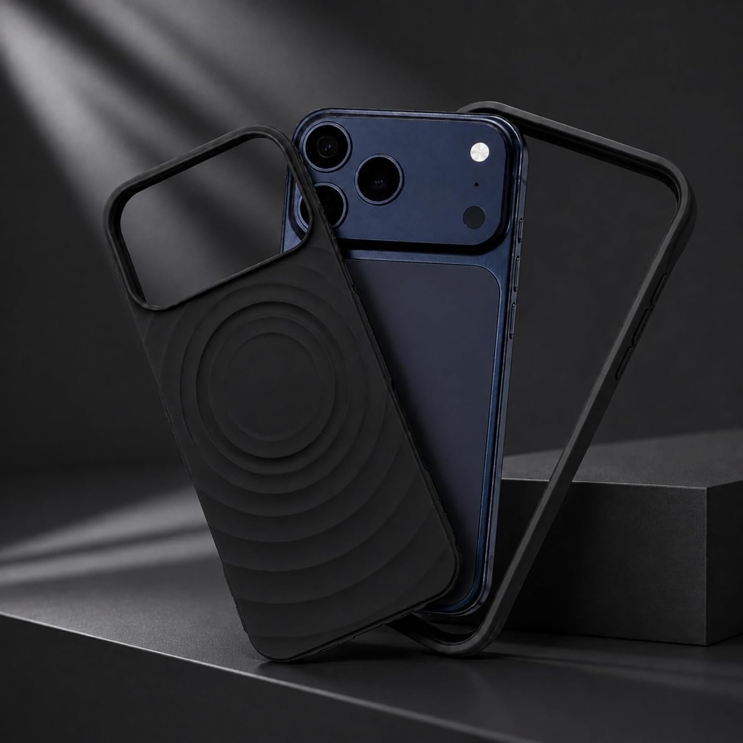 EMORA Compatible Phone Case for Apple iPhone 17 Pro Max, Detachable, Black