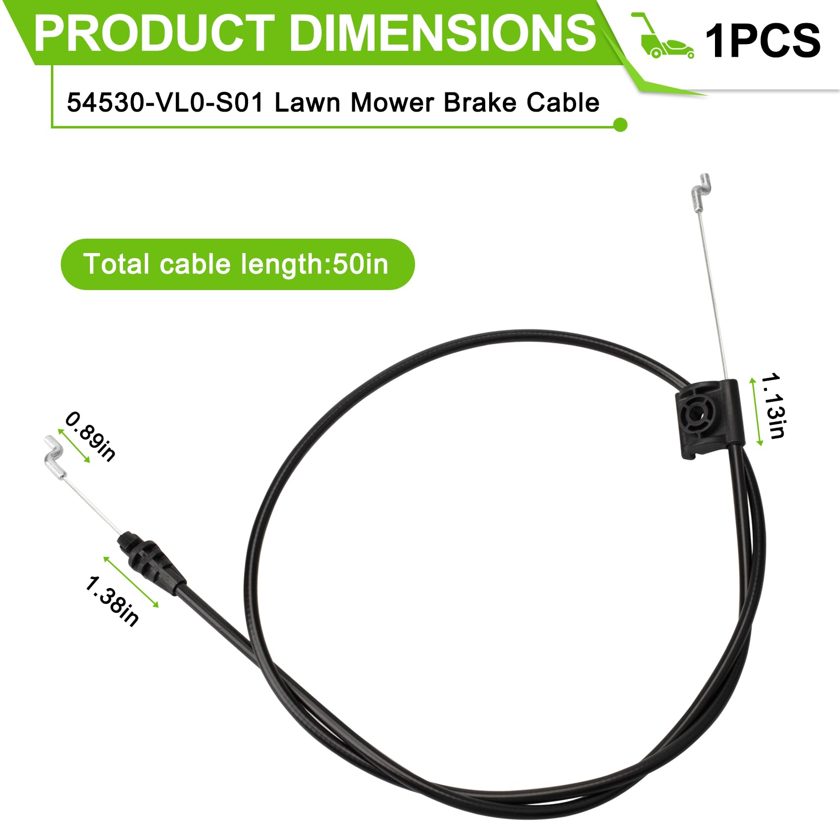 Amazon.com : 54530-VL0-S01 Lawn Mower Brake Cable for Honda HRR216