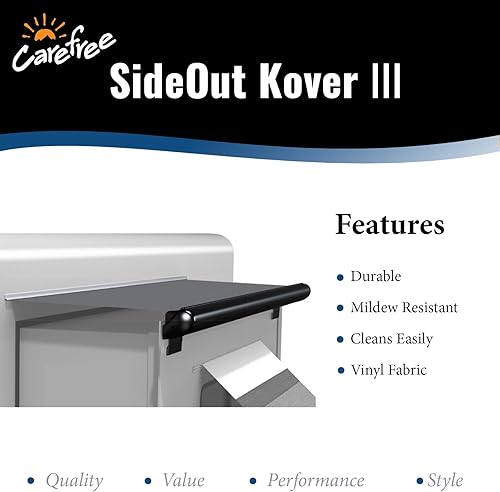 Miniatura 4 de Carefree UP17362JV SideOut Kover III - Toldo deslizante negro de 170 a 173 pulgadas