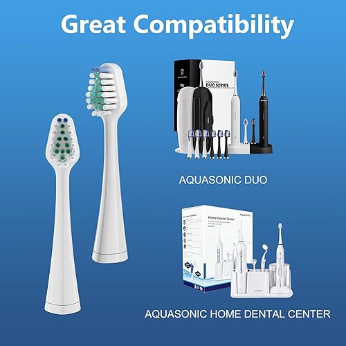 Miniatura 2 de Cabezales de cepillo de dientes de repuesto para Waterpik Complete Care 5.09.0, y compatibles con AquaSonic Duo y Home Dental Center Electric