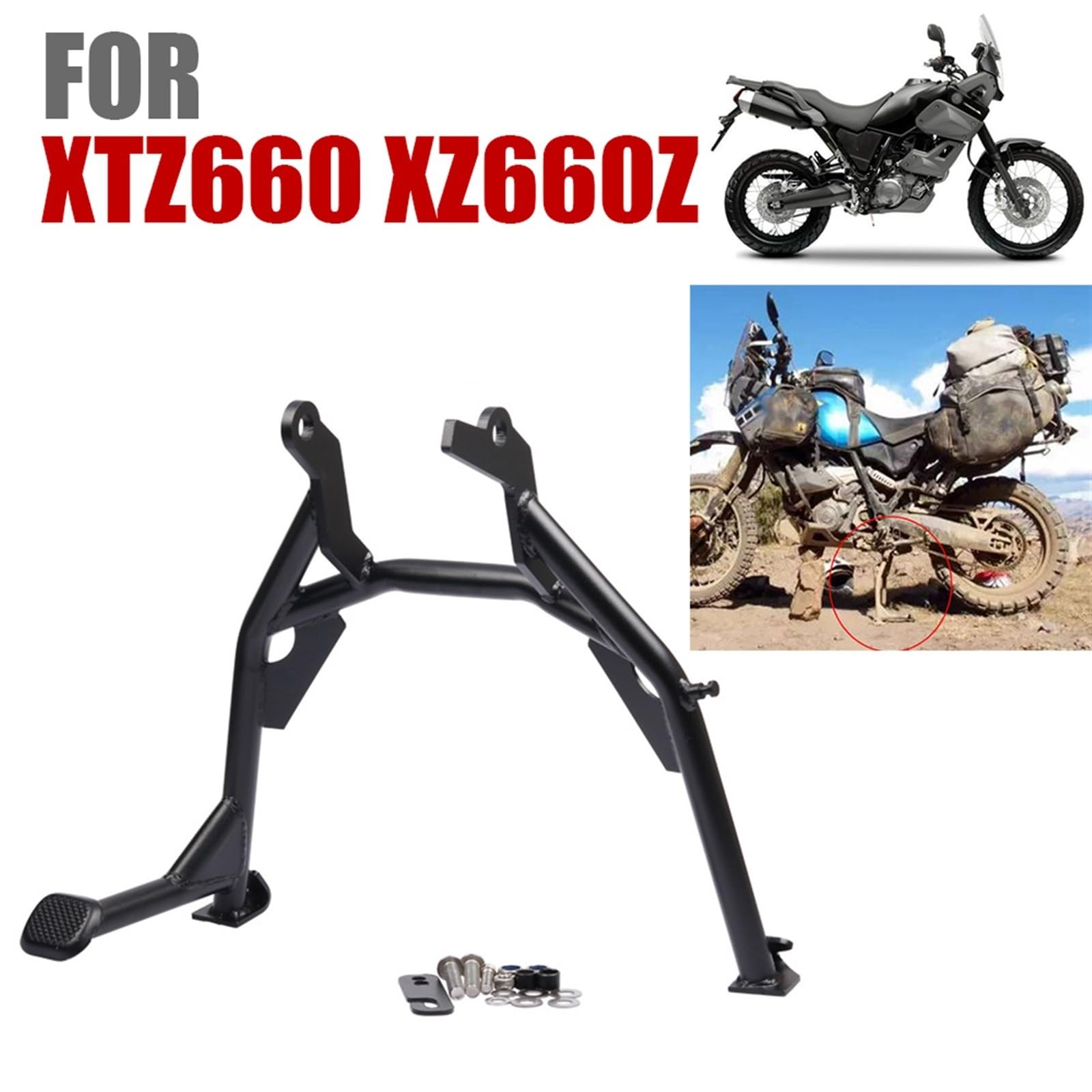 Akcesoria motocyklowe Podpórka Środkowa Parkingowa Środkowy uchwyt wspornikowy, dla XT 660 Z Tenere XT660Z XTZ Tenere660