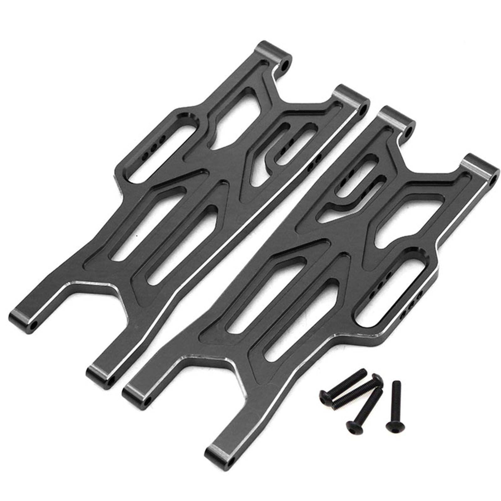 ZLYLVRC Aluminum Front Lower Suspension Arms Set Compatible for Arrma 1/10 Kraton/Outcast 4x4 4S V2 BLX RC Truck Upgrade Parts L/R Suspension Arms Swing Arm Replacement ARA330711