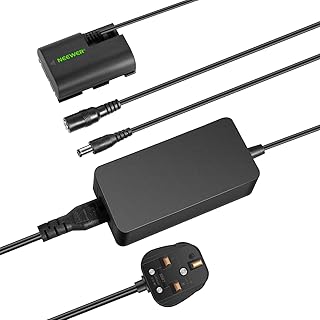 NEEWER Dummy Battery Replacement for LP-E6 LP-E6N LP-E6NH with DC Coupler and AC Power Adapter Compatible with Canon EOS R Ra R3 R5 R5C R6 R6II R7 5D 6D 7D Mark II/III/IV 5DS 5DSR 60D 70D 80D 90D
