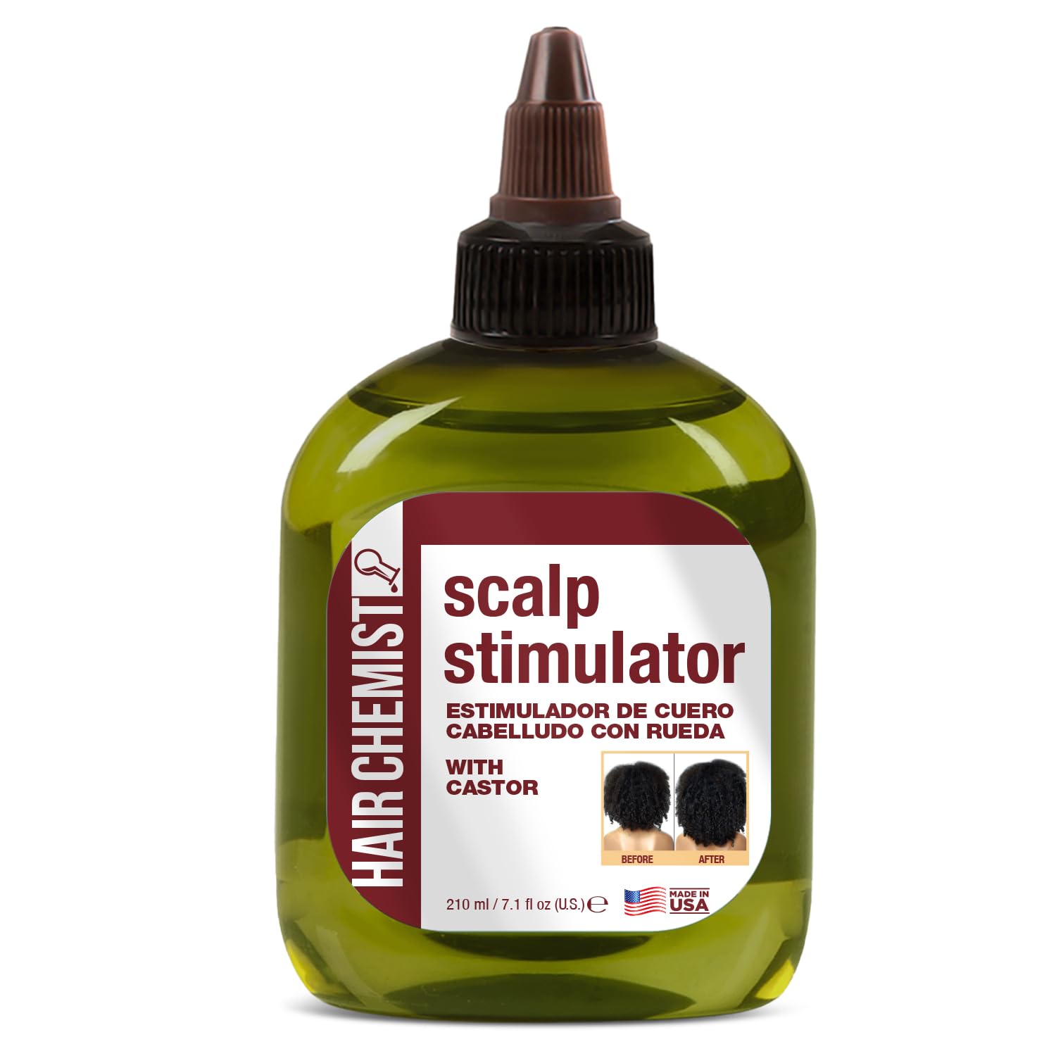 Scalp Stimulator with Castor Oil 7.1 oz. - Scalp Hair Oil Treatment