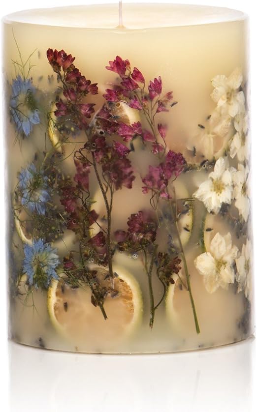 Rosy Rings Round Botanical Candle Roman Lavender