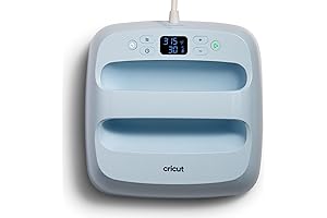 Cricut Heat Press Machine with Built-In Bluetooth (9 x 9-Inch) for T-shirts,...