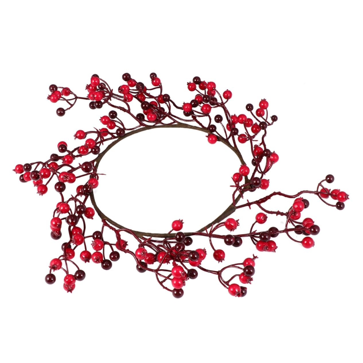 Couronne de Noël en plastique solide et légère avec ses 15 branches