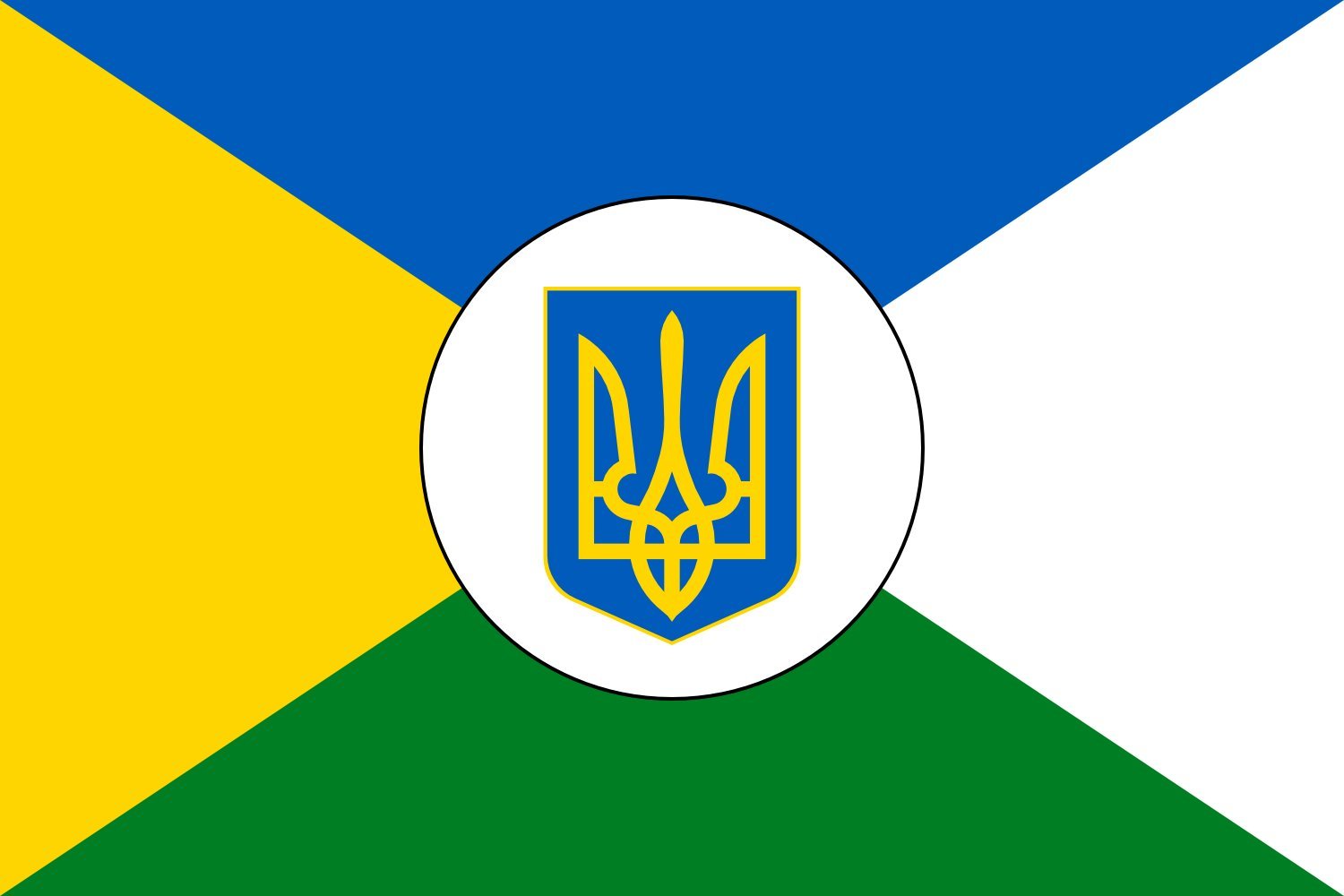 Drapeau Large Velyka Kostromka Ukraine pavillon tissu résistant extérieur