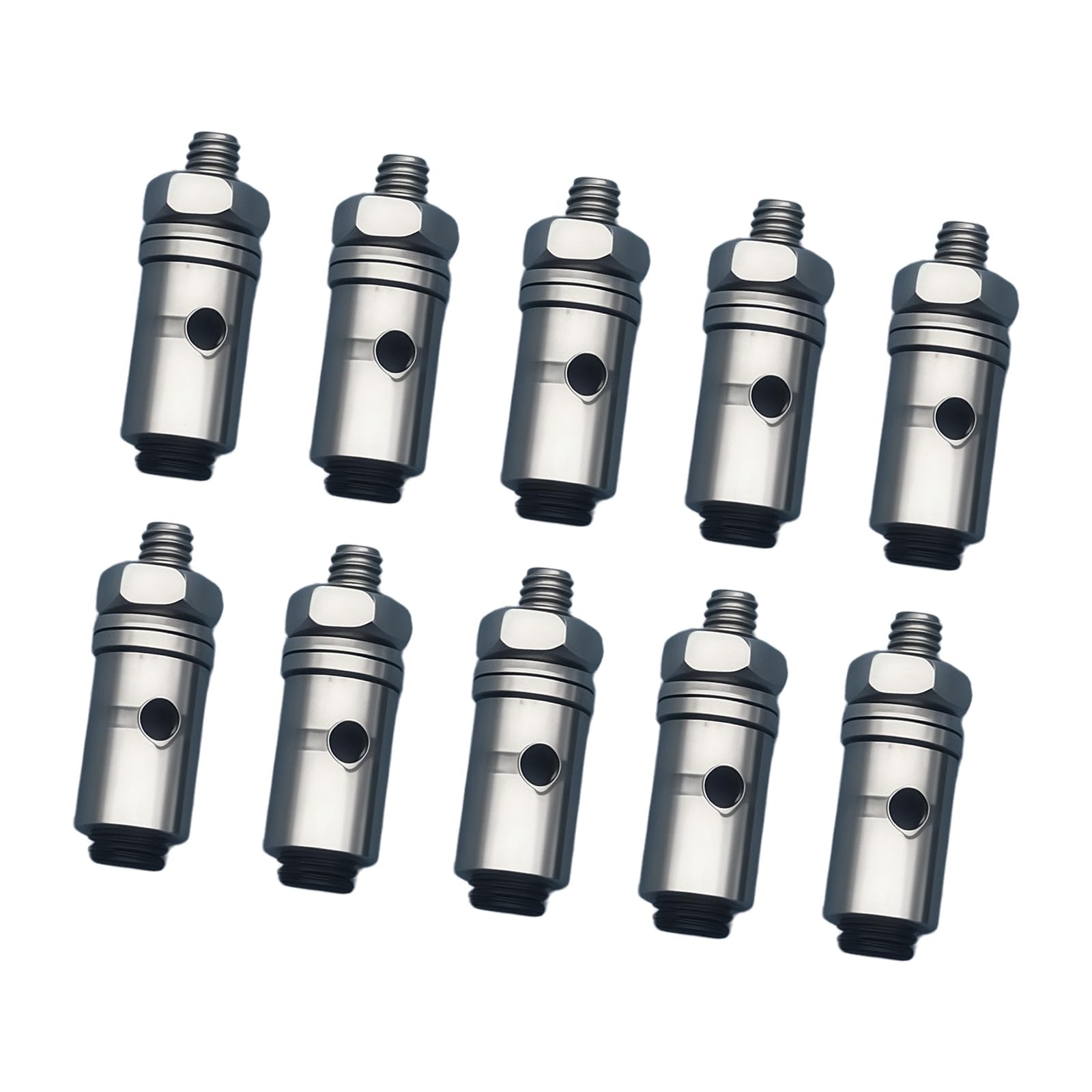 Laikoutd D1.2mm 10Pieces Metal Adjustable Pushrod Connectors Linkage Stopper For Remote Helicopters And Boats Model Building Connectors