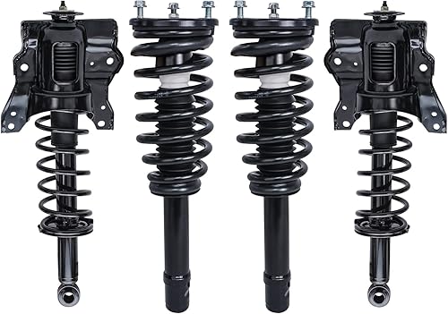 Miniatura 44 de Detroit Axle - 4 puntales para Scion tC 2005-2010 puntales traseros delanteros completos con muelle helicoidal 2006 2007 2008 2009 montaje de