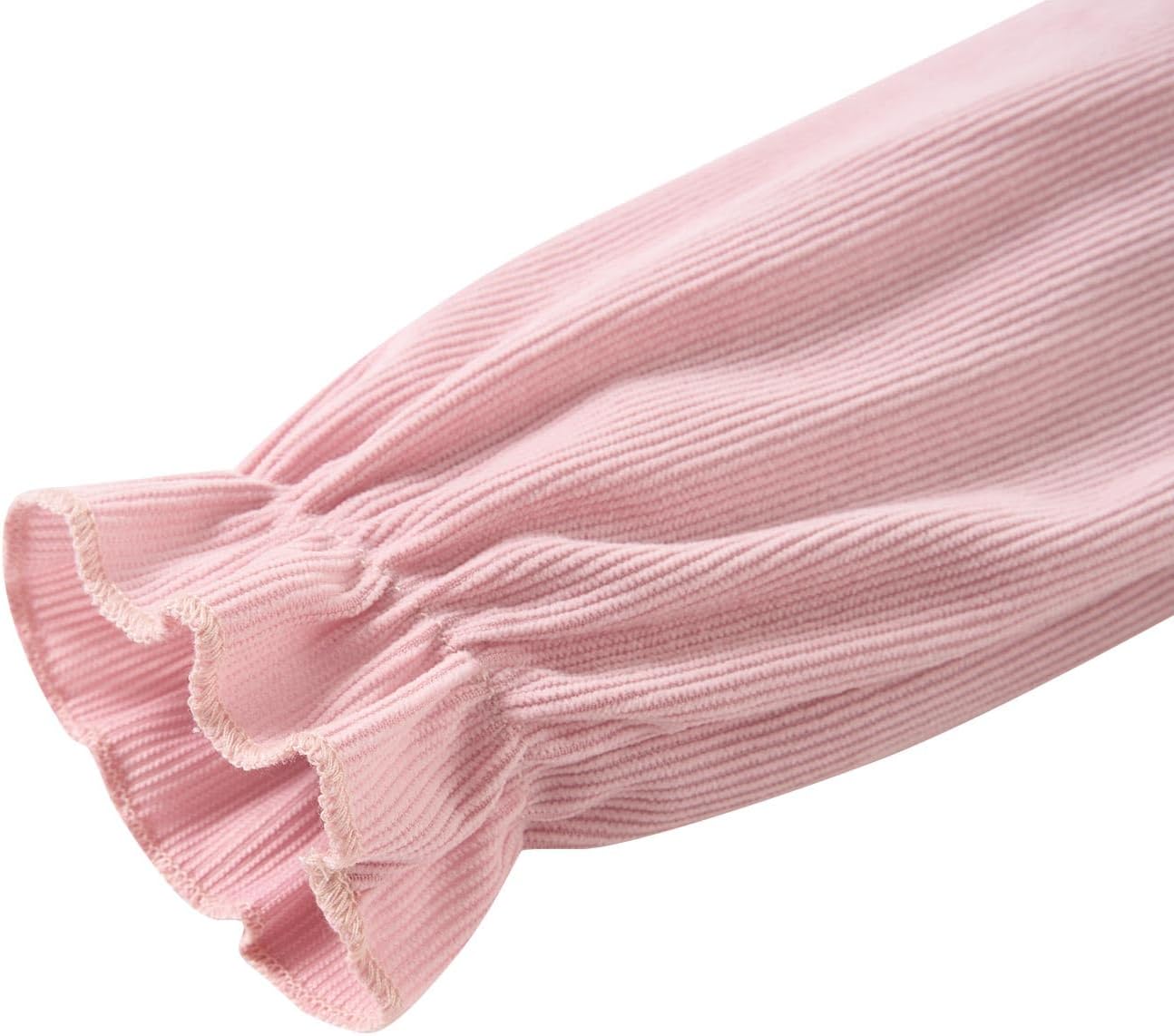 Vieille Toddler Long Sleeve Dress Girl Ruffle Fall Dress Kids Solid Casual Outfits 2-6T - Image 7