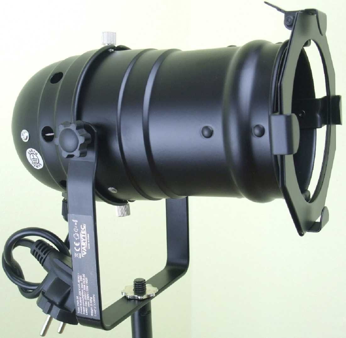 2 x PAR 30 Spot-Light Scheinwerfer SCHWARZ black PAR-30 mit Torblende, E-27 Fassung & Kabel mit Schuko-Stecker