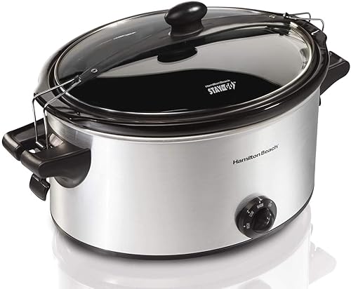 Miniatura 5 de Hamilton Beach marcas 33262stay-or-go olla de cocción lenta (, 6-qt., 1, Plateado