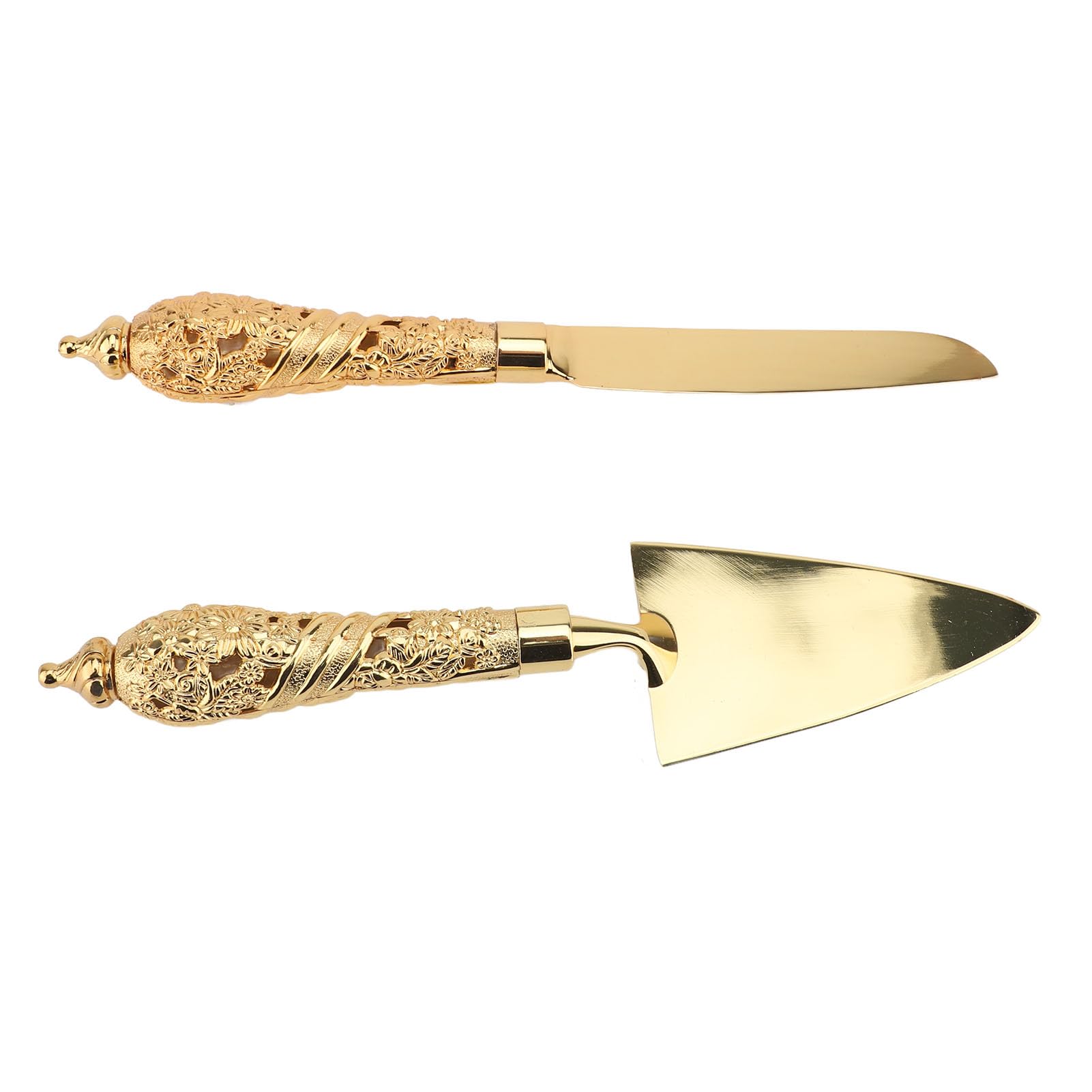 Ensemble de coupe-gâteaux et de spatules à tarte, ensemble de découpe de gâteaux en alliage de zinc pour mariages et dîners de famille, service de dessert élégant avec bord dentelé (Tapez 3)