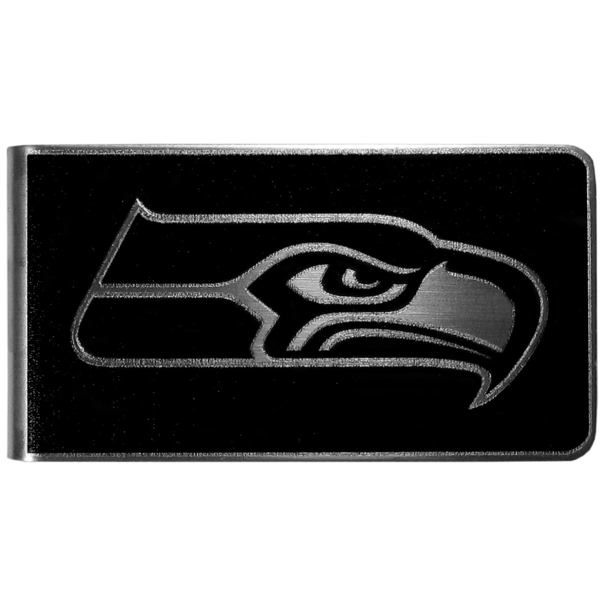 siskiyou NFL Seattle Seahawks Black & Steel Money Clip-picture-30
