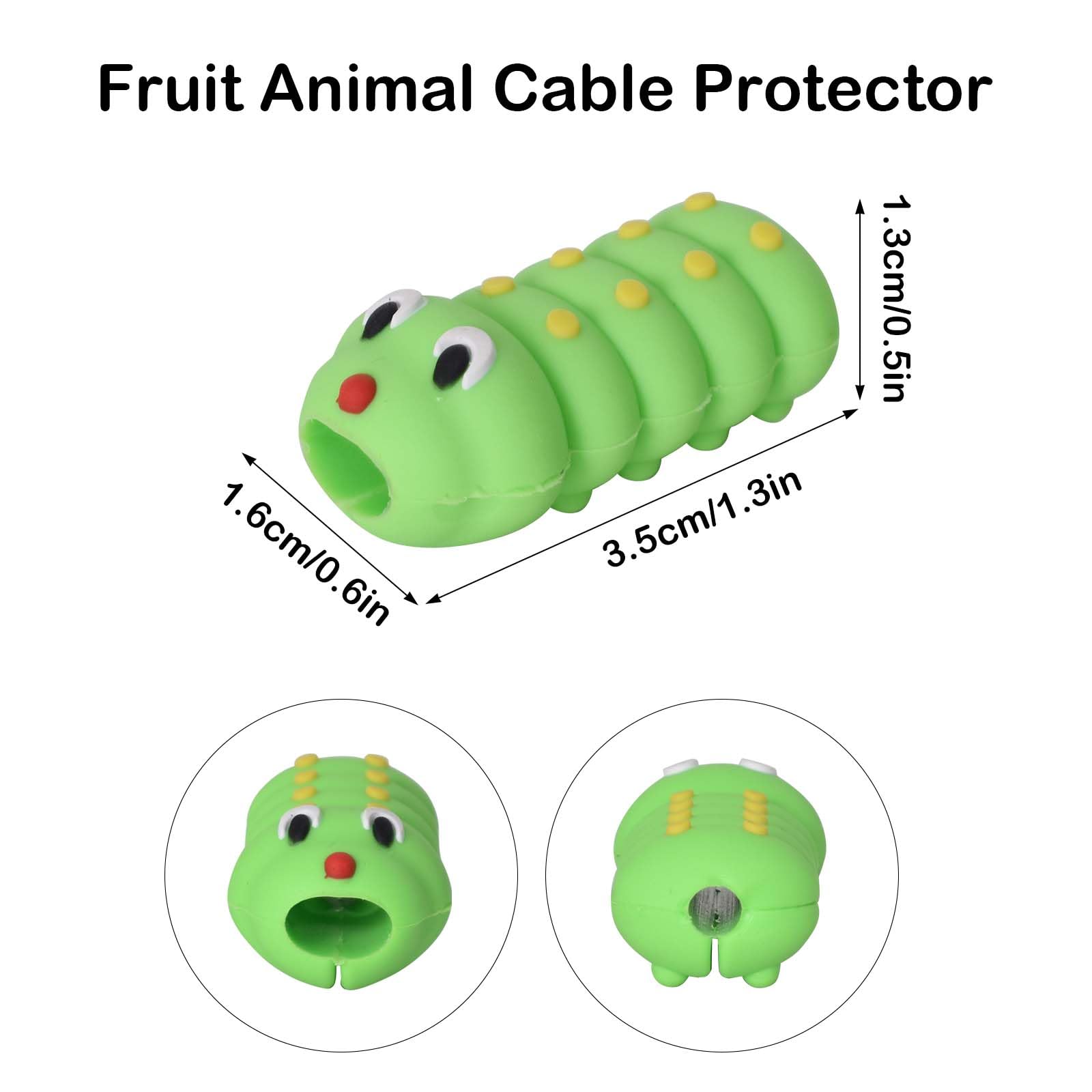 12Pz Cable Protector Cable Cord Protector, Protezione Cavo Carica per Animali da Cartone Animato, Protezione per Cavo per Morso per Cavo Animale, per Protezione Dalla Rottura del Cavo di Ricarica USB