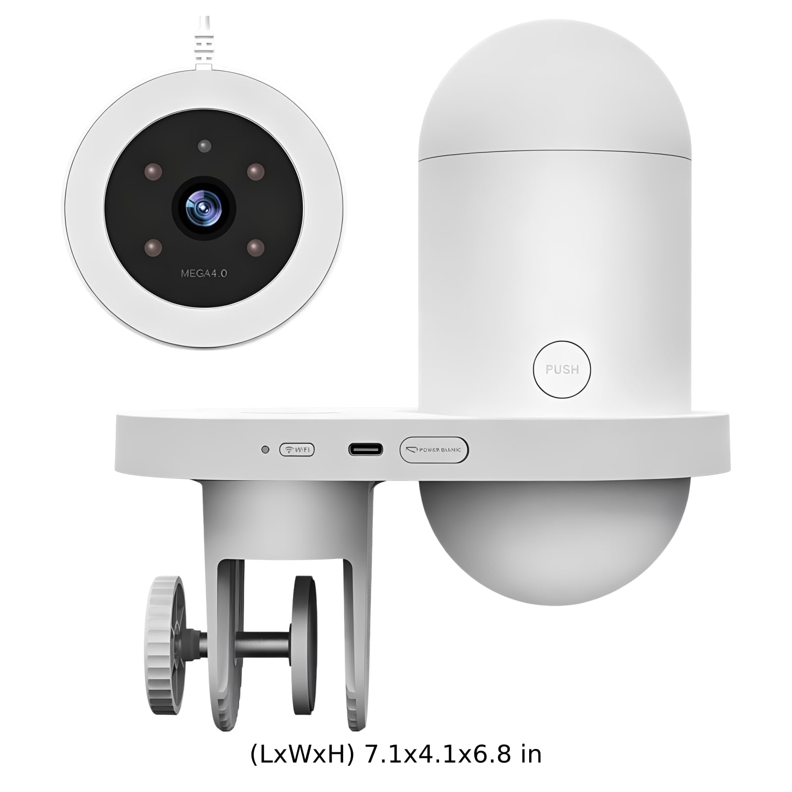 Alimentatore automatico per pesci WiFi, distributore automatico di cibo controllato da app intelligente con fotocamera HD e timer, alimentatore per le vacanze alimentato da USB-C per acquario