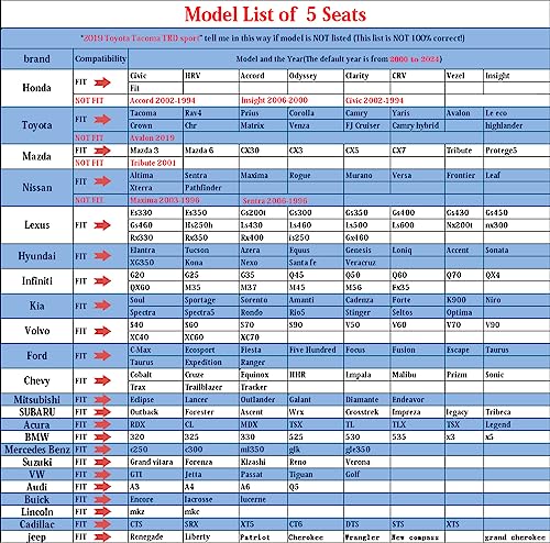 Aierxuan Seat Covers For Cars Women Leather Waterproof Universal Fit For Hyundai Elantra Sonata Ford Forte Honda Civic Crv Toyota Corolla 4Runner Rav4 Highlander Hybrid(Full Set, Black-Beige) #TOP5