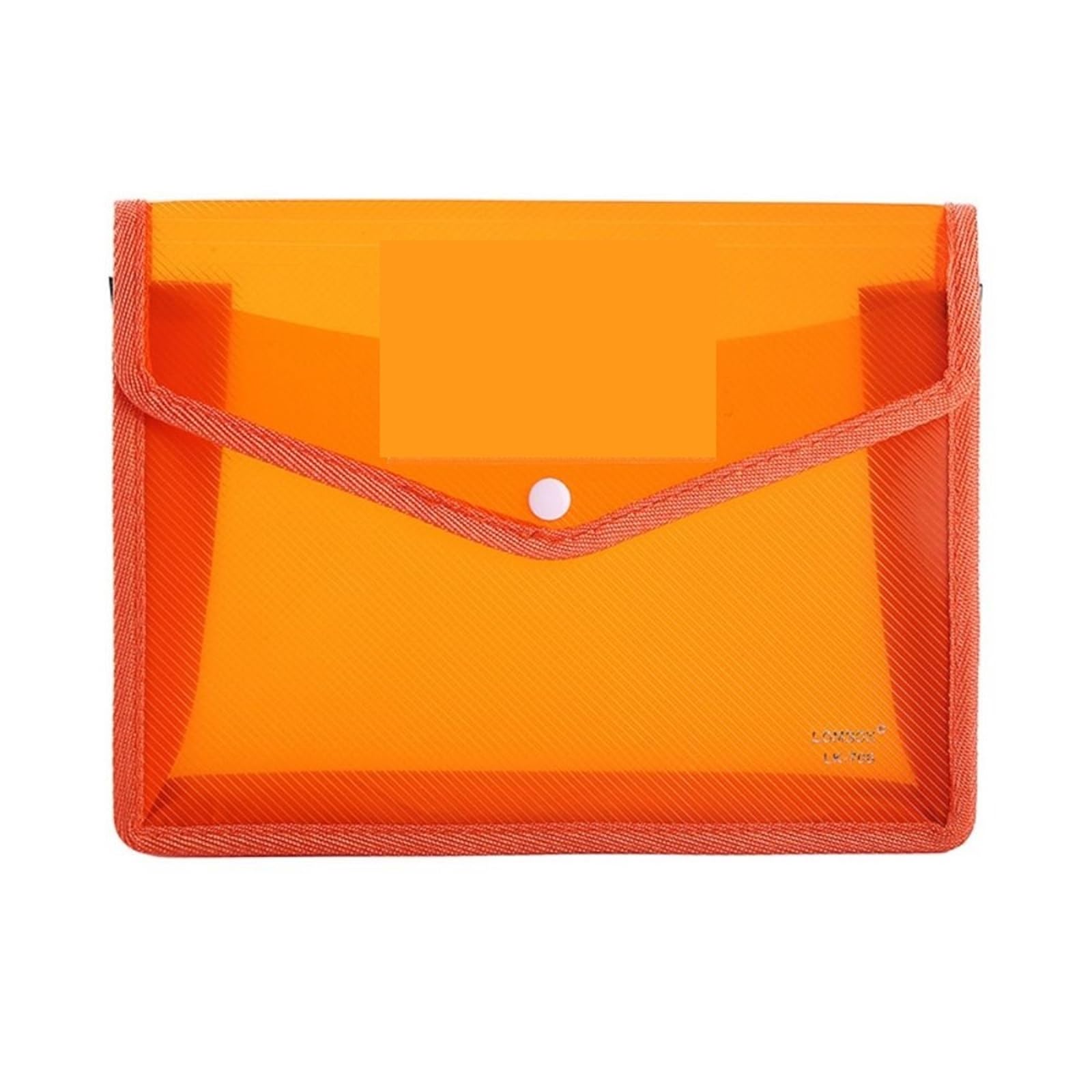 Przezroczyste teczki z tworzywa sztucznego, 20pcs PVC Multicolor A5 File Folders Document Organizer 25x6x19cm(Orange)