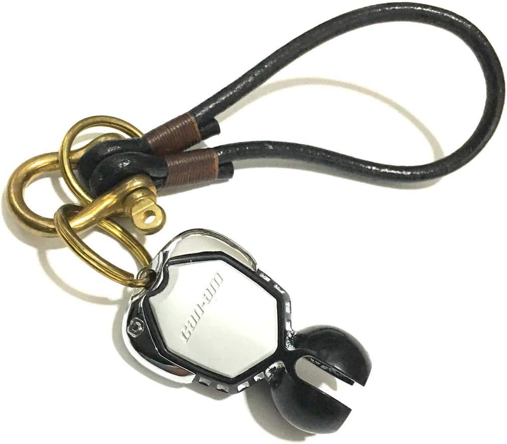Key Holder for Can Am Ryker Accessories Ignition Key Case Fobs Cover Chrome with Cord