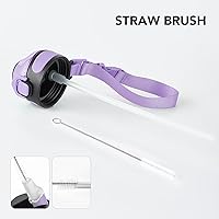 Vista 5 de Enerbone 32 oz Insulated Water Bottle, Stainless Steel Bottle with Carrying Strap, Double-Wall Vacuum Insulation Design, Leakproof Sports Bottle