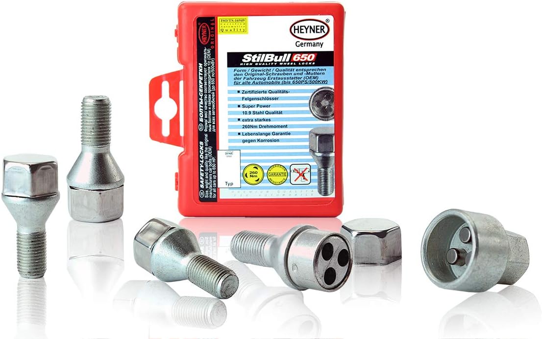 HEYNER Germany Fits Fiat Punto 20012005 Alloy Wheel Locking Bolts OEM