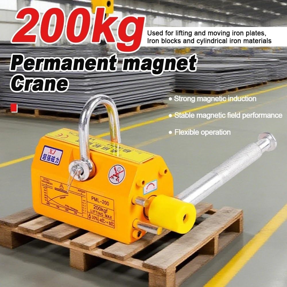 Wciągarki elektryczne Podnośnik magnetyczny trwały 100-200KG Zacisk formy z przyssawką Wytrzymały magnes wciągnika dźwigowego do podnoszenia bloku płyt stalowych Akcesoria do dźwigników(100KG)