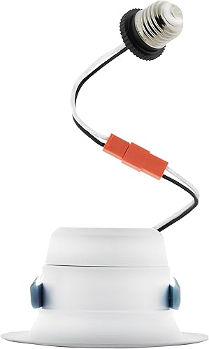 Miniatura 7 de Satco S11285 Starfish WiFi Smart LED de cambio de color y sintonizable, luz empotrada blanca empotrada, 4 pulgadas