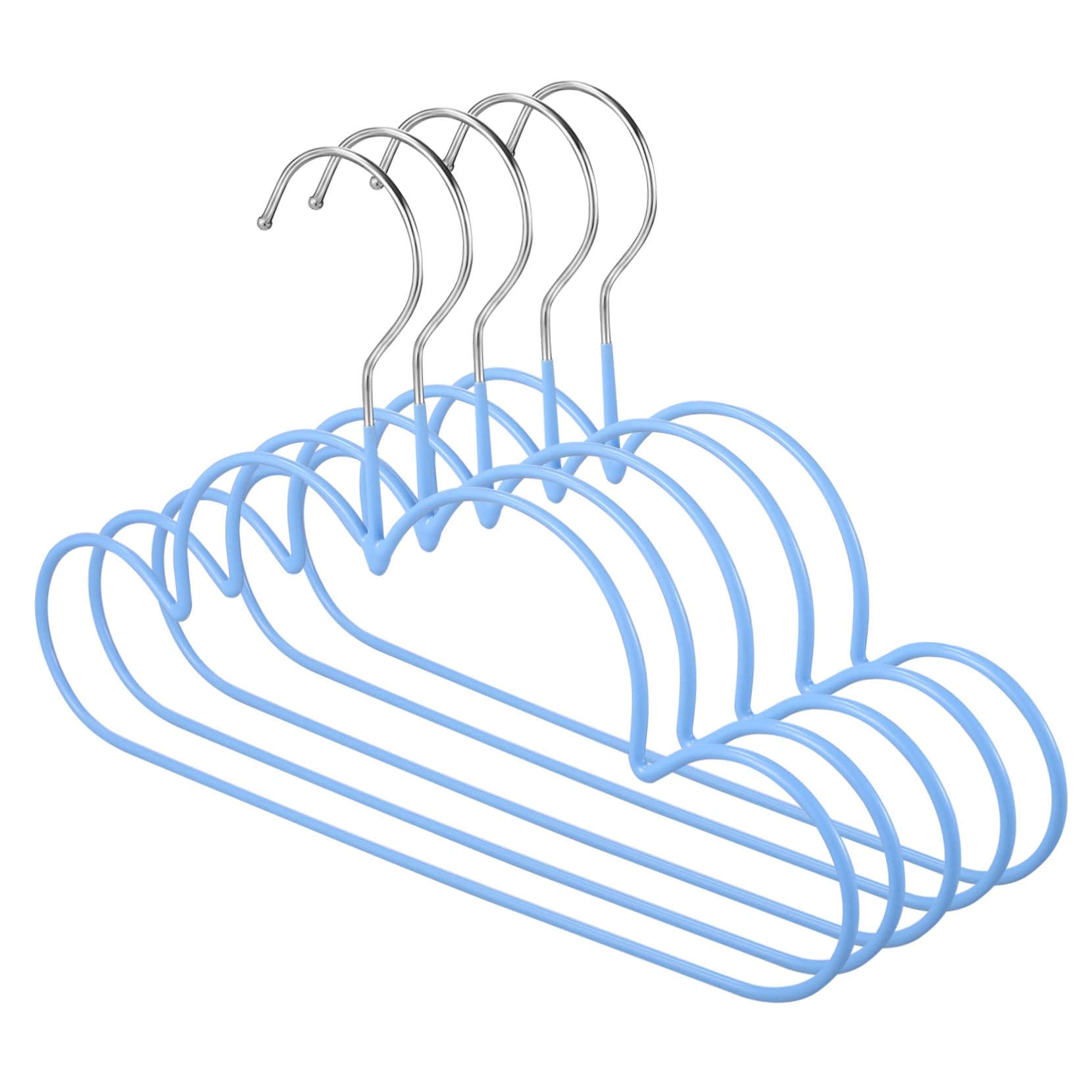 HEALEEP 5Pcs Cloud Shaped Multifunctional Hangers for Heavy Duty Non Slip Design for Clothing for Organizing Sky Themed Wardrobe
