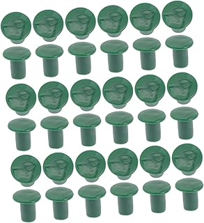 SECFOU 48 Peças Cobertura De Segurança Poste De Cerca De Cana-De-Açúcar Tampa Superior De Plástico Protetor De Topper De Cana De Jardim Topper De Cana De Segurança A Haste De Suporte De