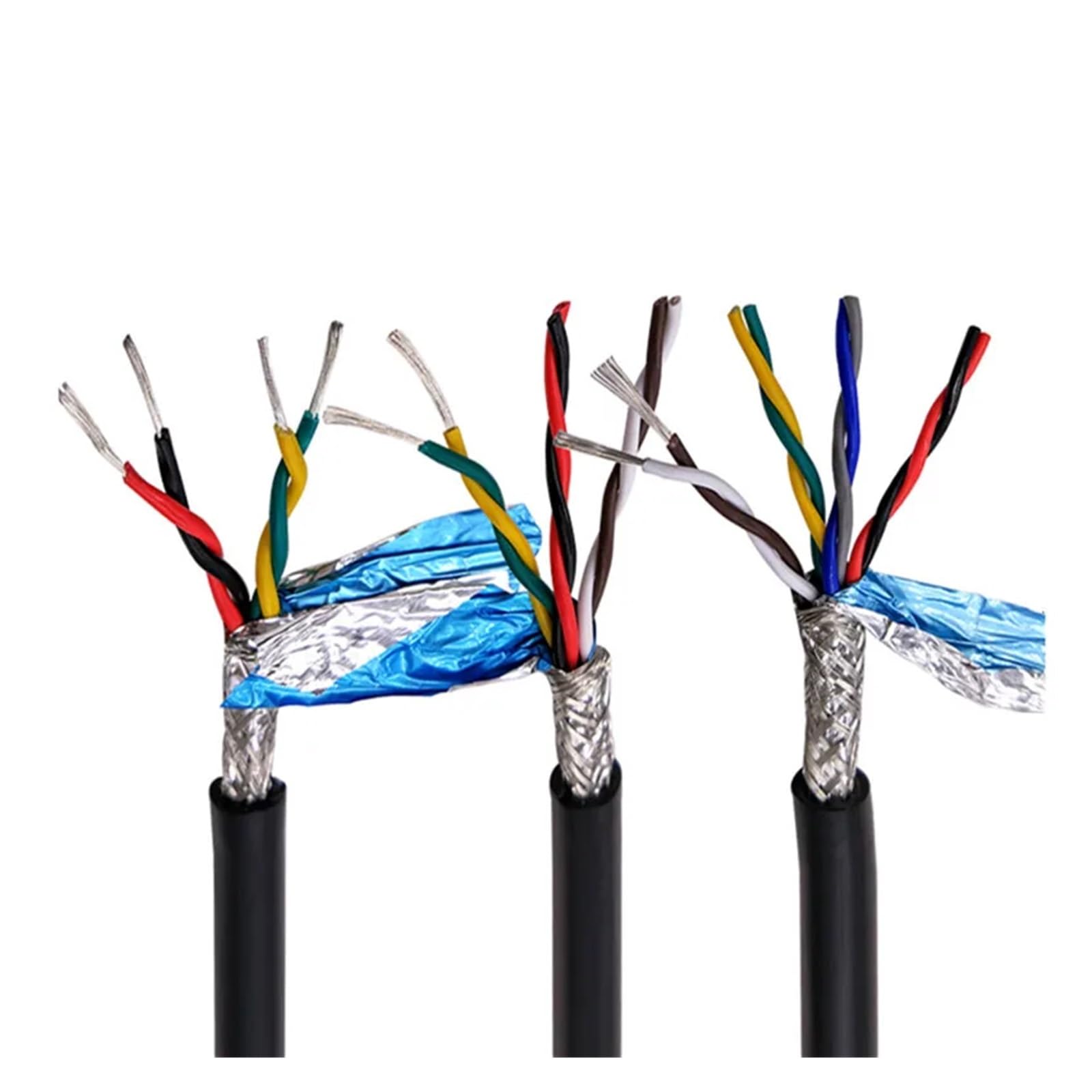 Cavo di segnale 485 a doppino intrecciato schermato in rame puro 1M Grigio 2-16 Nucleo 24-26(10 Core 24awg 0.2mm)