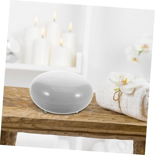 Miniatura 5 de soap Dish for Shower Pearlescent Soap Box Round Dish Container Plastic for Home Travel bar soap Holder