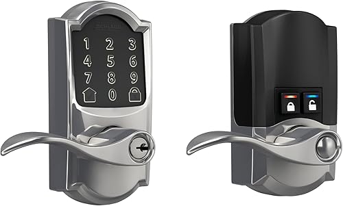 Miniatura 23 de Schlage FE789WBCEN625LAT Encode Century WiFi Latitude Palanca Cerradura de Puerta Inteligente sin Llave con Pantalla Táctil de Entrada, Cromo